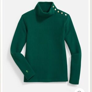 Meadow Greenpoint Turtleneck in Vello Fleece (Emerald, size M)